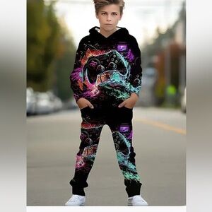 Light in the box Colorful Gaming Hoodie and Joggers Set 11-12